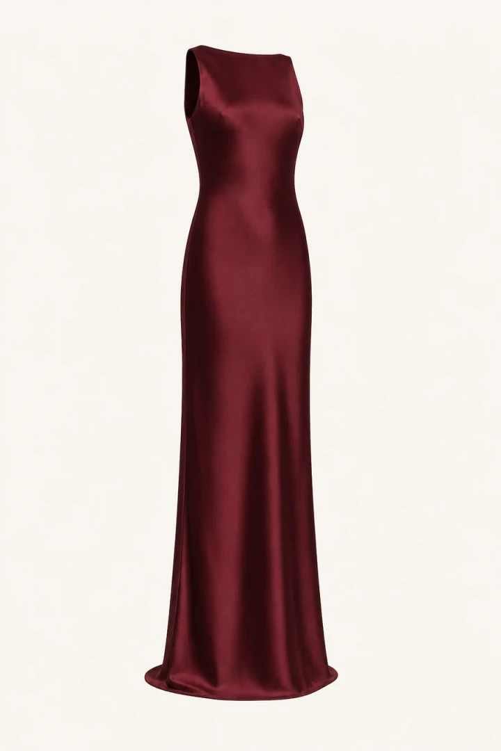 Burgundy formal gown